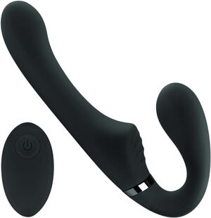No-Parts - Avery Strapless Strap-On Vibrating Dildo - 22 cm