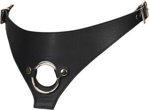 Dark Secret Deluxe Leather Strap On Harness