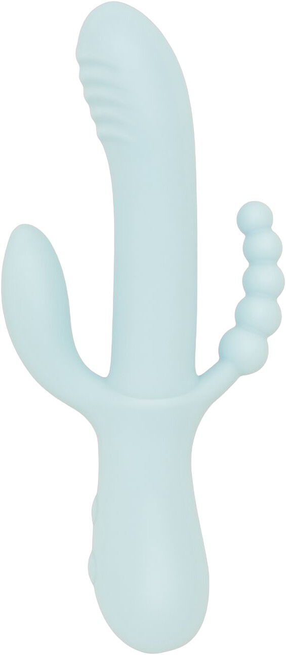 Good Vibes Only Soft Silicone Rotating Triple Rabbit Vibrato