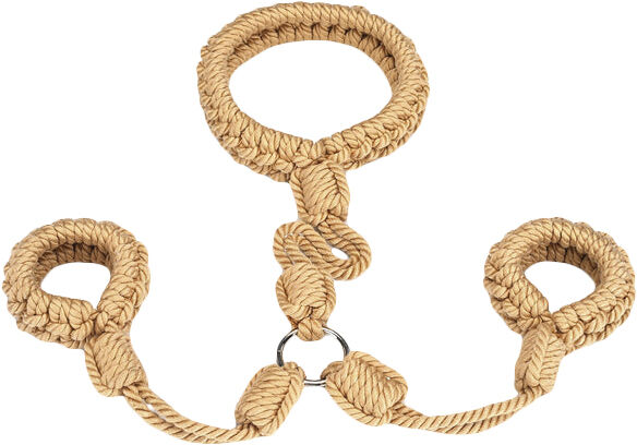 Collar to Wrist Cuffs Restraint Set