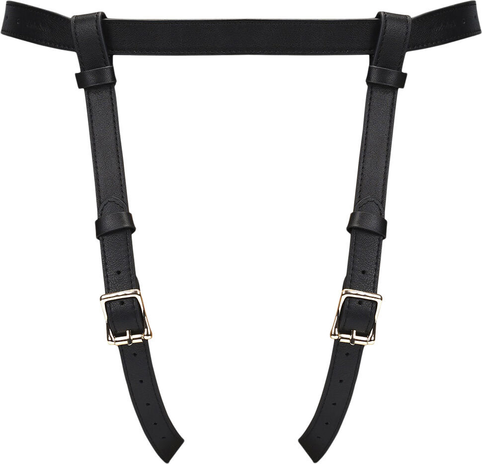 Dark Secret Deluxe Leather Strap On Harness