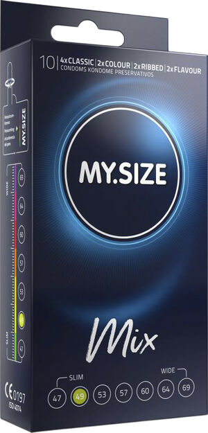 MY. SIZE Mix 49 mm Condoms - 10pcs