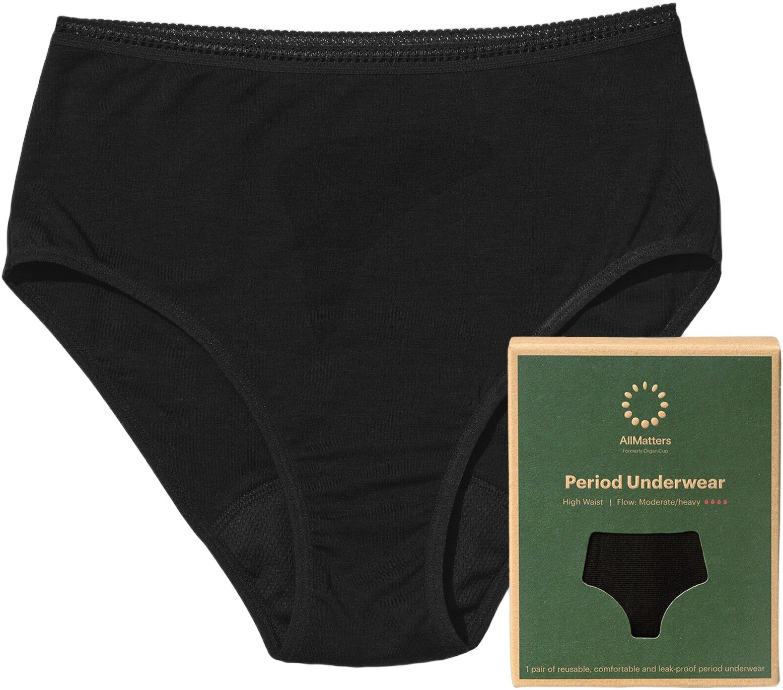 Menstruationstrusser High Waist - Moderat/Kraftig