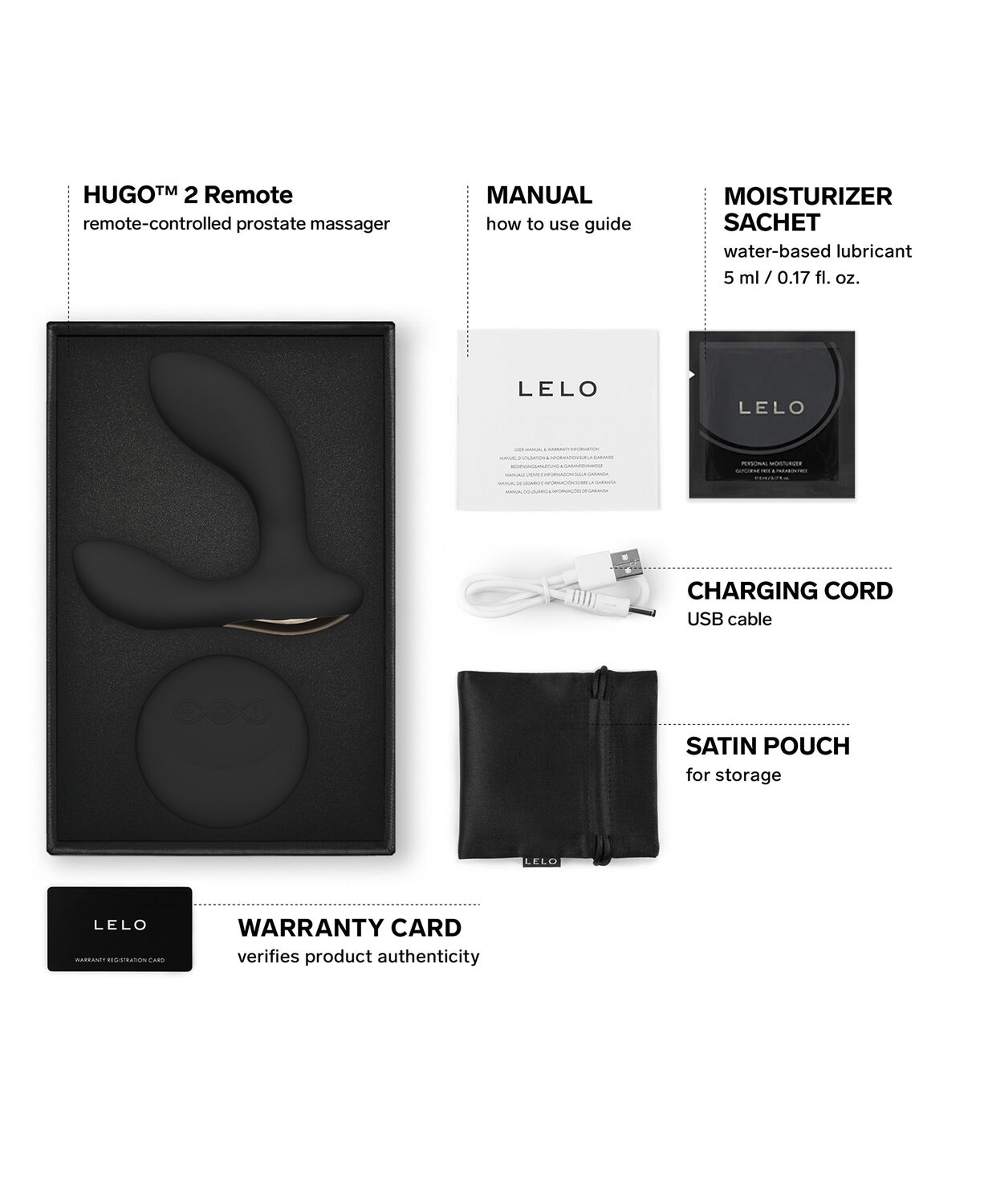 HUGO 2 Fjernstyret Prostata Vibrator