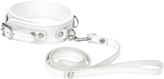 White Fuji Halsb&aring;nd Med Snor