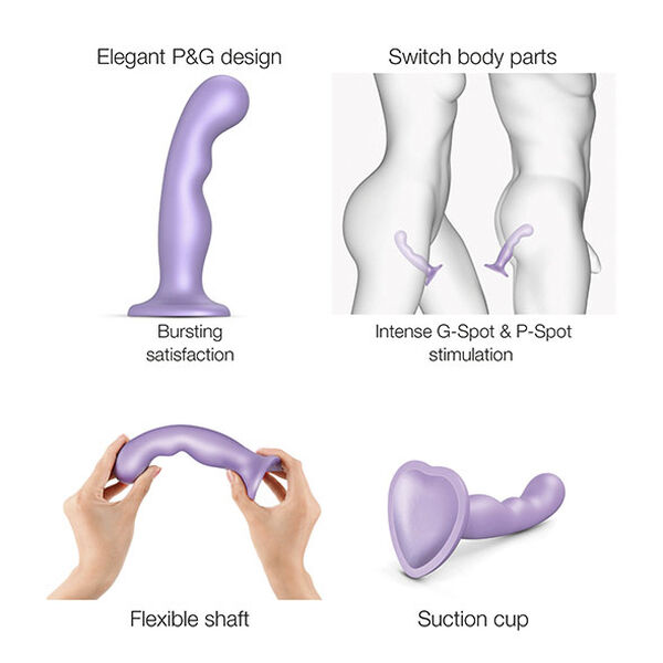 STRAP-ON-ME - DILDO PLUG P&G METALLIC LILAC M
