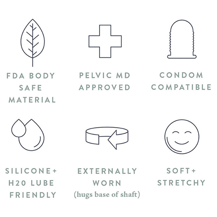 OHNUT - CLASSIC SOFT BUFFER RINGS SET OF 4 JADE