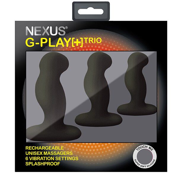 NEXUS - G-PLAY PLUS VIBRATOR TRIO SET BLACK