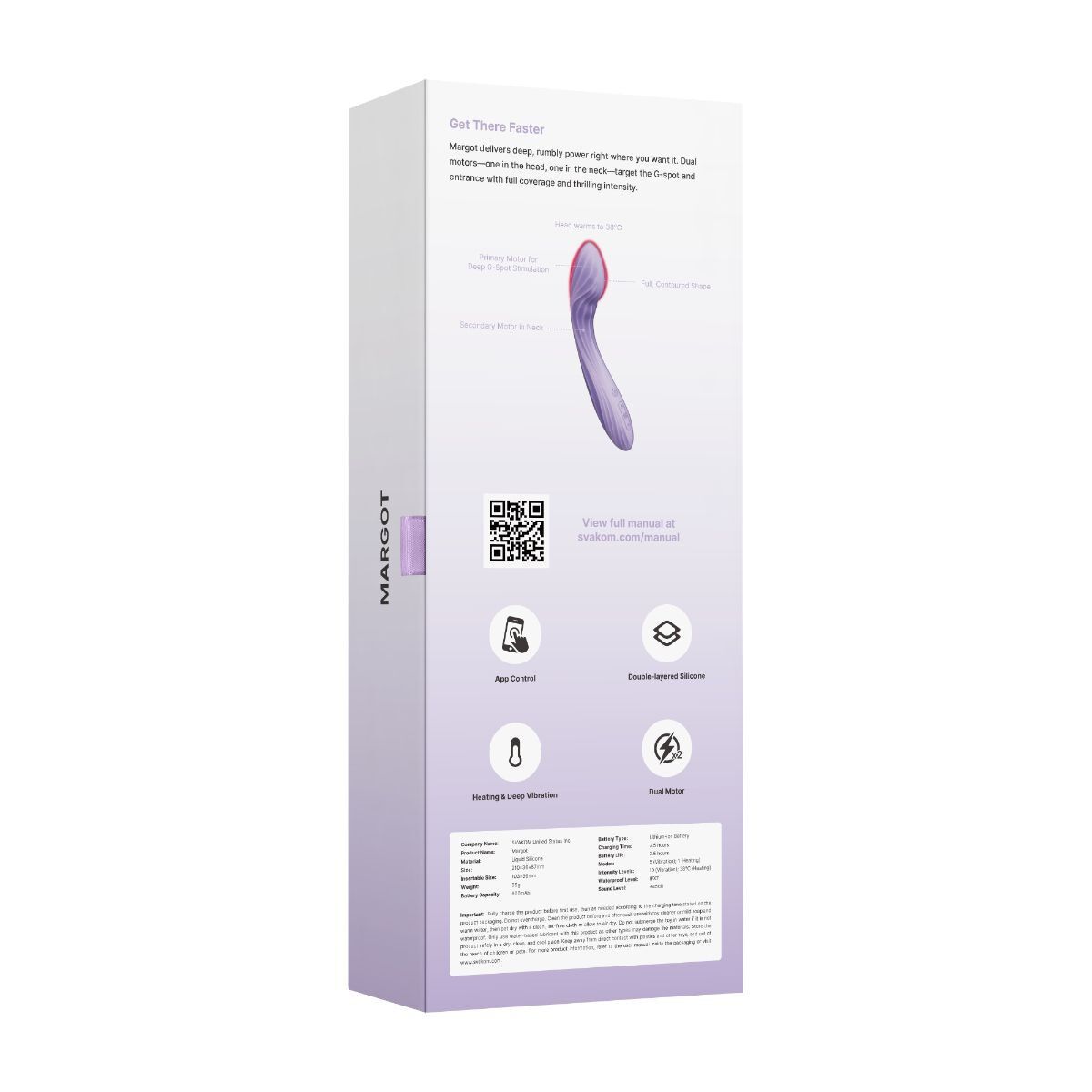 Margot App Controlled Dual Motor G-Spot Vibrator