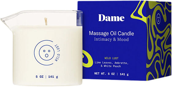 DAME PRODUCTS - MASSAGE OIL CANDLE WILD LUST LIME