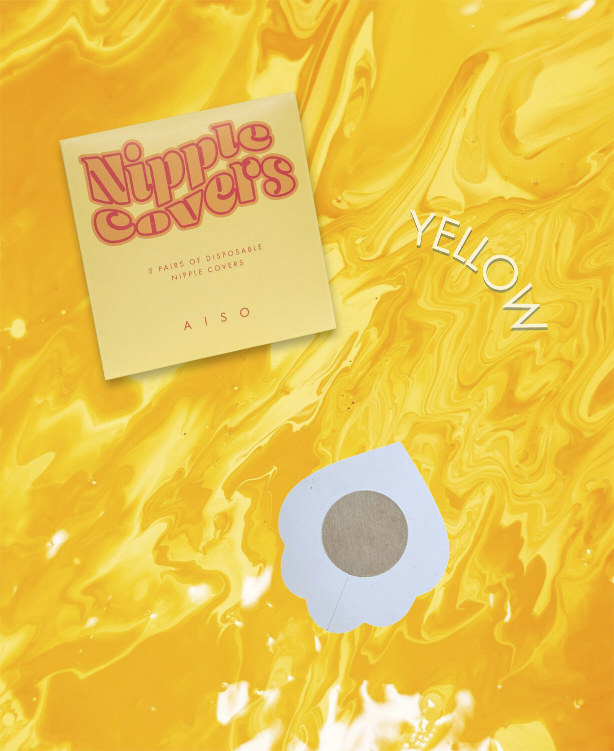AISO Nipple Covers Yellow Cino