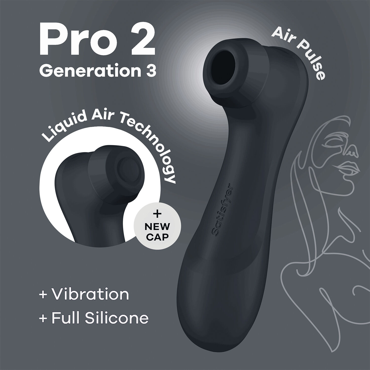 Satisfyer Pro 2 Generation 3 black lufttryksvibrator