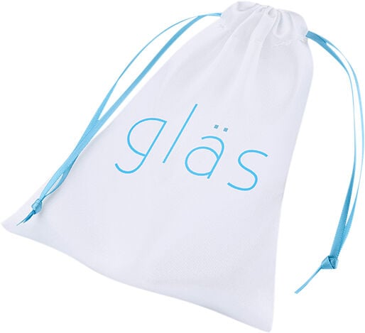 GLAS - RECHARGEABLE REMOTE CONTROLLED VIBRATING BEADED BUTTP