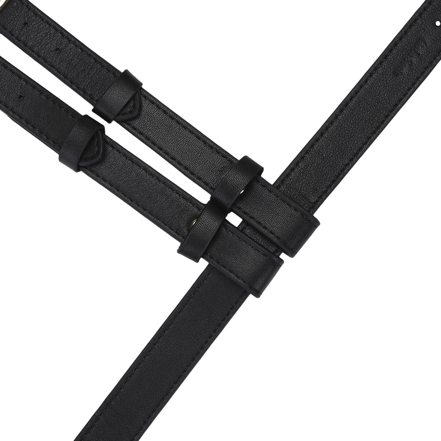 Dark Secret Deluxe Leather Strap On Harness