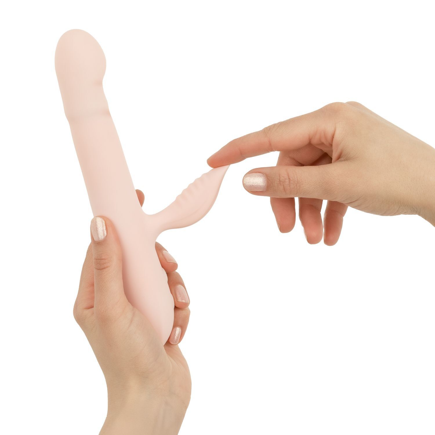 Good Vibes Only Soft Silicone Thrusting Rabbit Vibrator