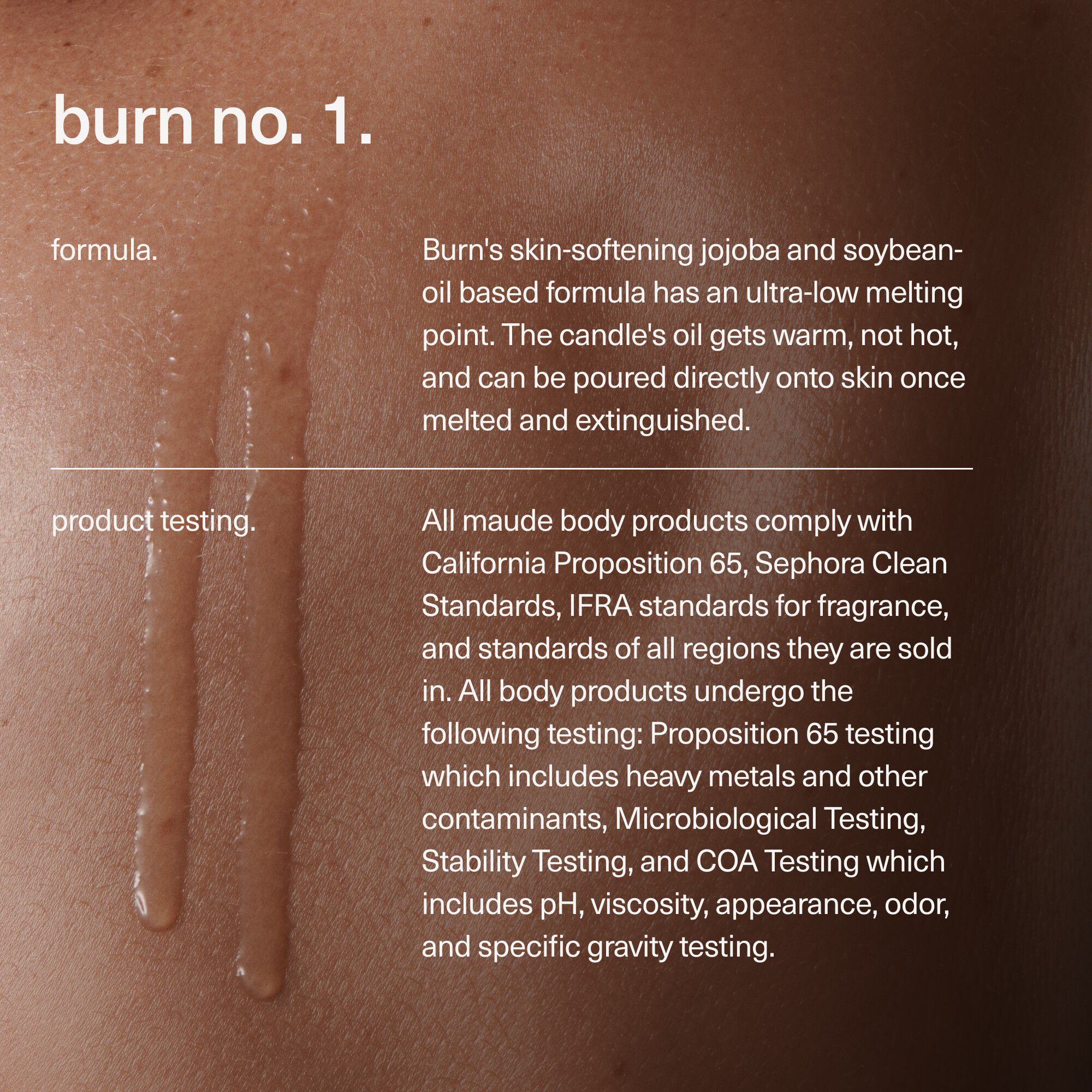 Burn Massagelys no. 1