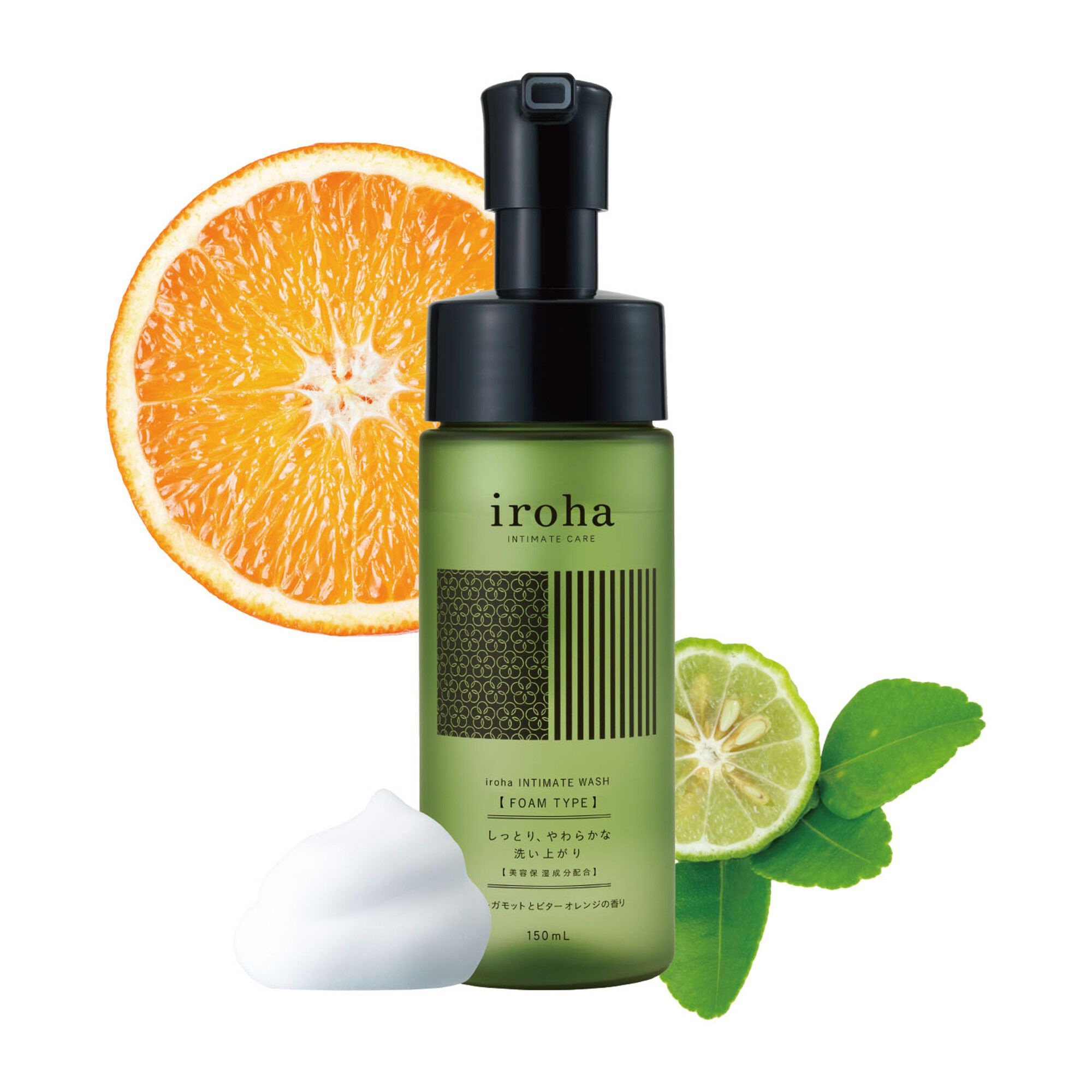 iroha INTIMATE WASH Bergamot and Bitter Orange