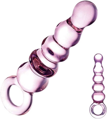 GLAS - QUINTESSENCE BEADED GLASS ANAL SLIDER