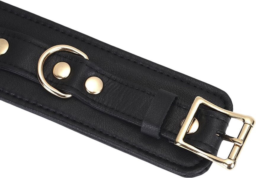 Dark Secret - Ankel Manchetter I sort l&aelig;der