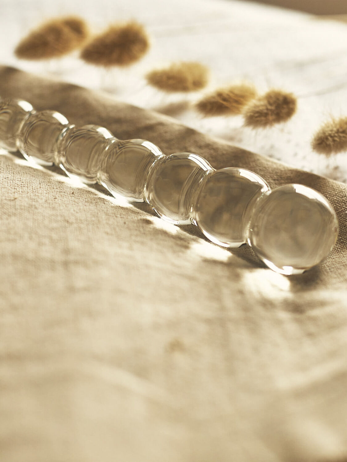 Tansy Beaded Glasdildo