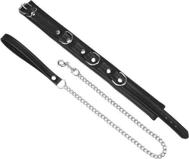 Black Bond Halsb&aring;nd Med Snor