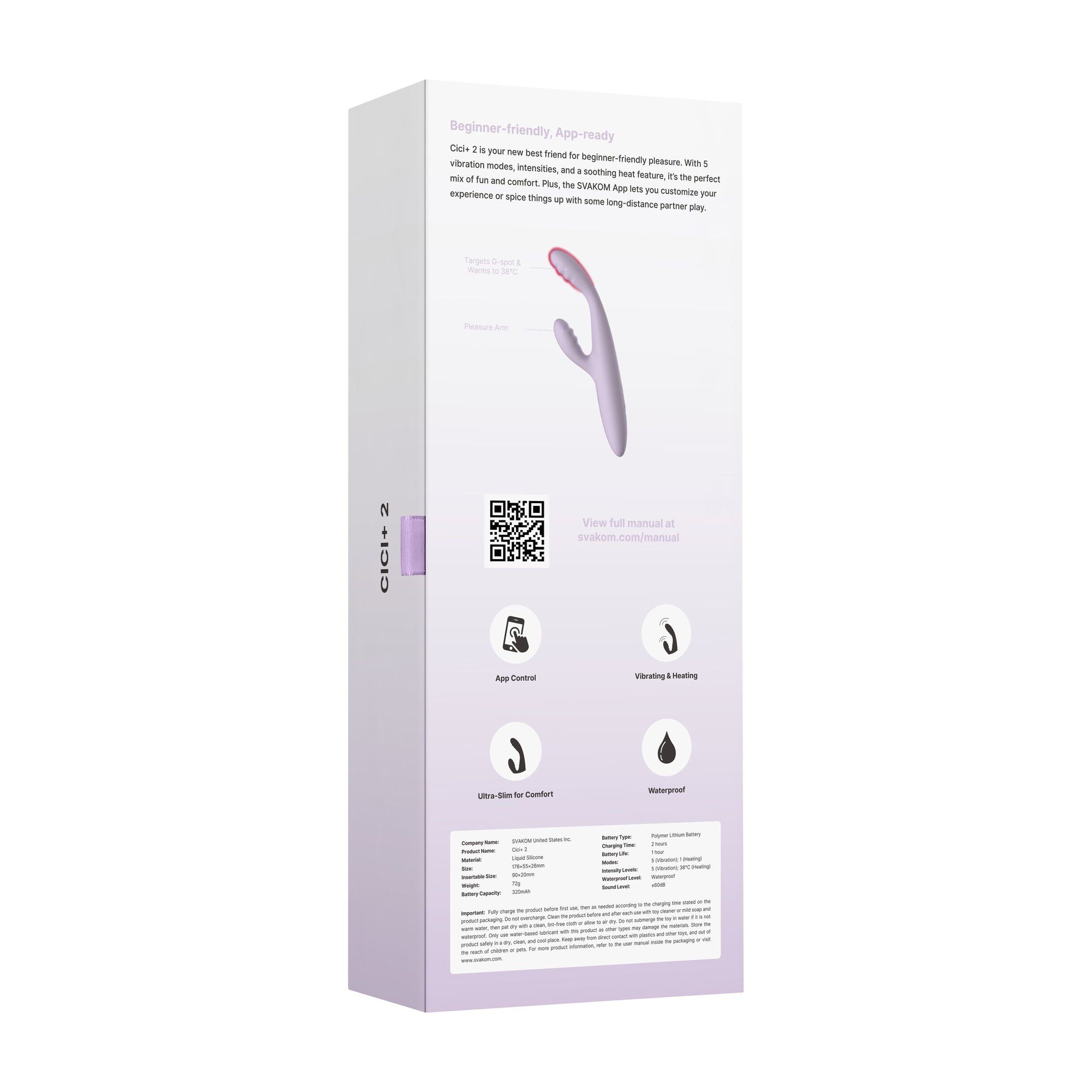 Cici+ 2 Flexible Rabbit G-Spot Vibrator